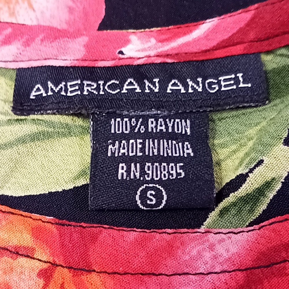 American Angel Sheer Floral Shift Dress Size Small - Picture 16 of 16